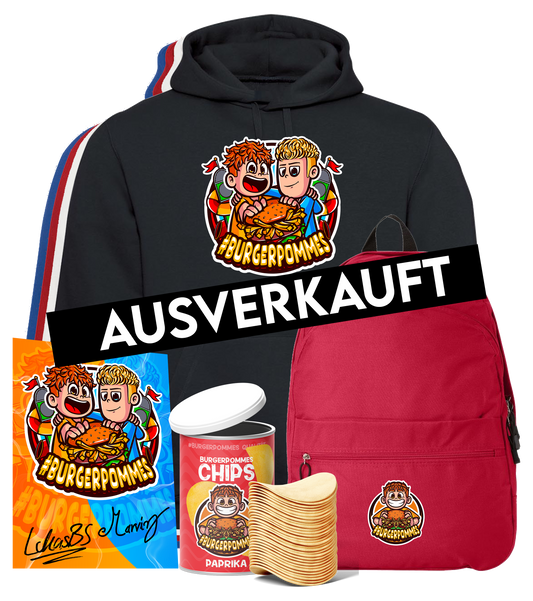 #BURGERPOMMES Bruder - Pullover + Rucksack + Paprika Chips + Autogrammkarte